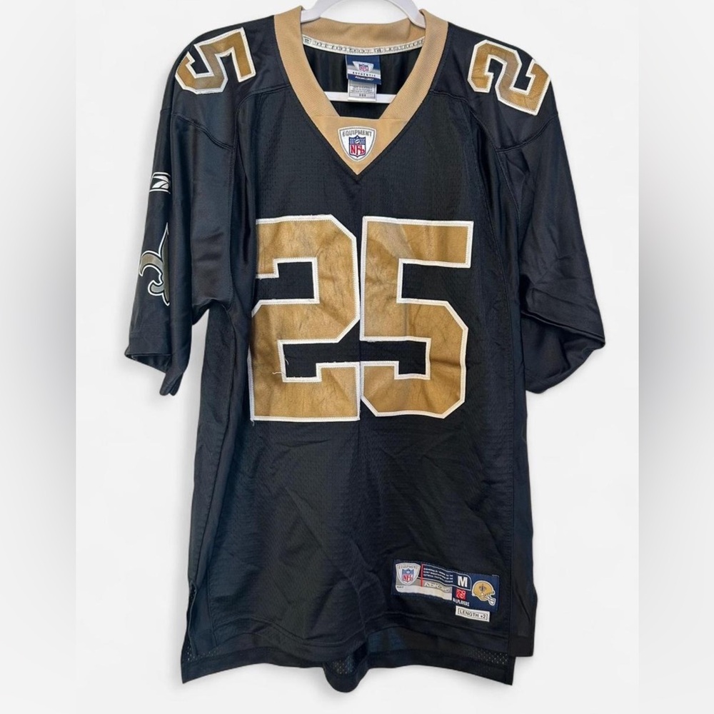 Reebok NFL Reggie Bush #25 Jersey New Orleans Saints | Size M | Black and Gold